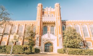 Facade of a Neo-Gothic University Building